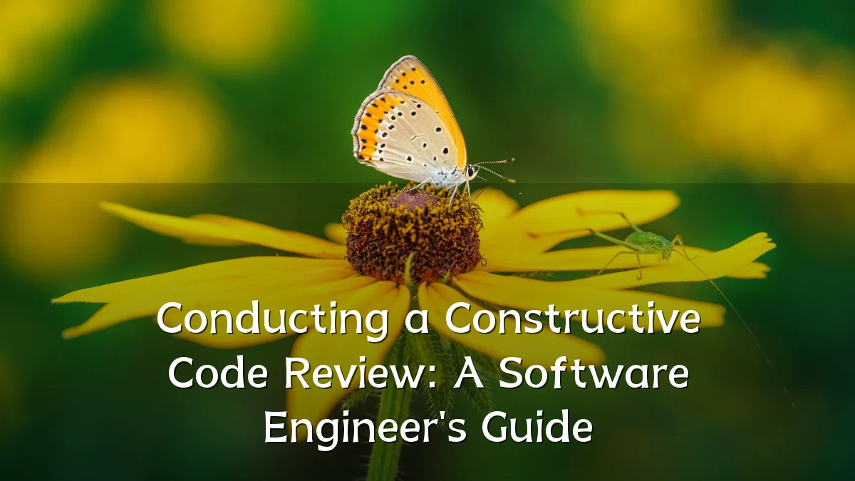 Conducting a Constructive Code Review: A Software Engineer's Guide