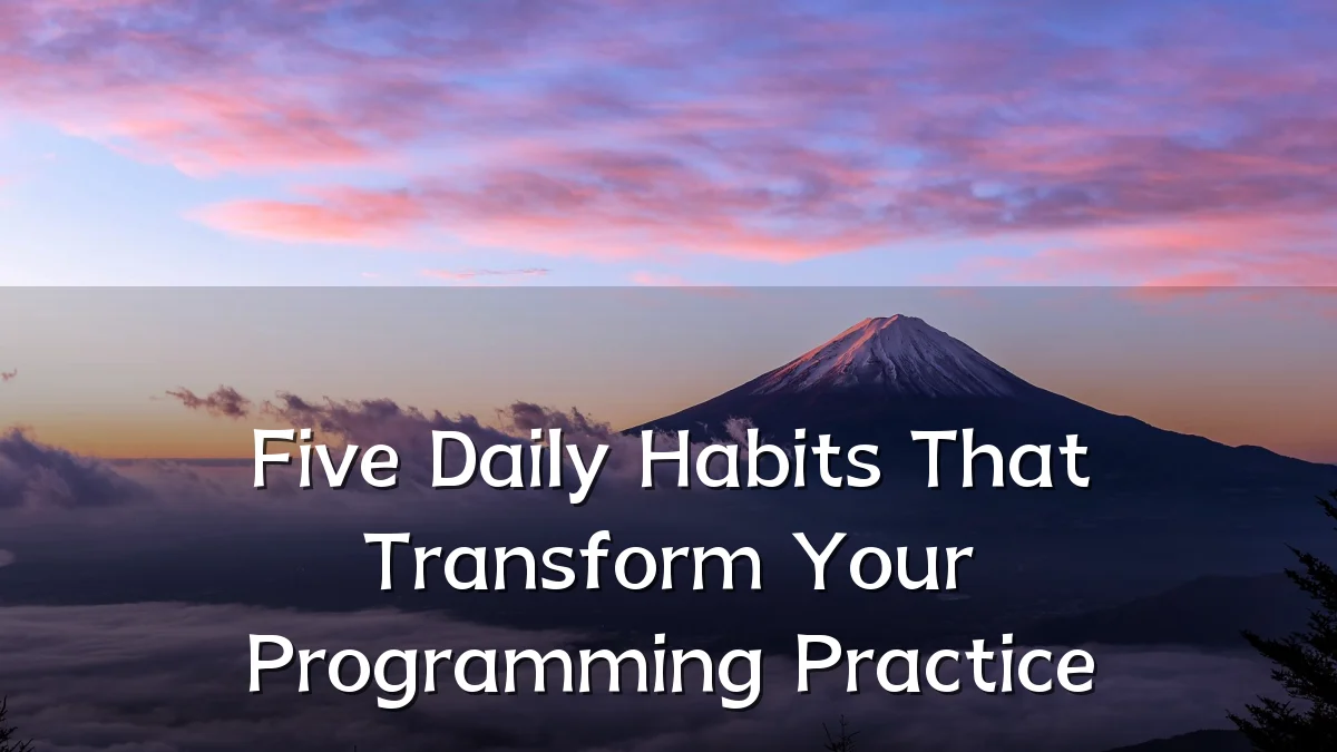 Five Daily Habits That Transform Your Programming Practice