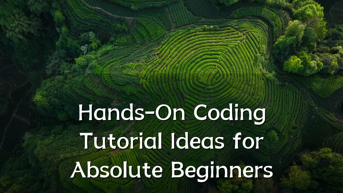 Hands-On Coding Tutorial Ideas for Absolute Beginners