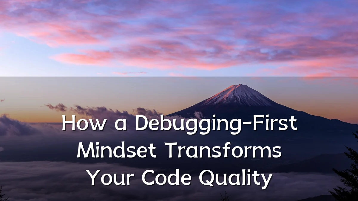 How a Debugging-First Mindset Transforms Your Code Quality