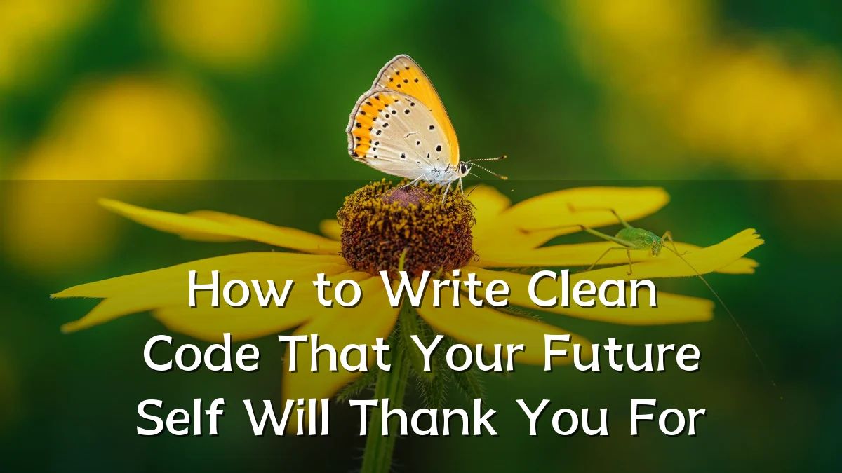 How to Write Clean Code That Your Future Self Will Thank You For