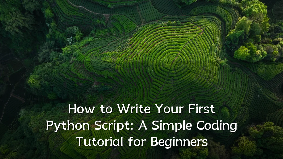 How to Write Your First Python Script: A Simple Coding Tutorial for Beginners