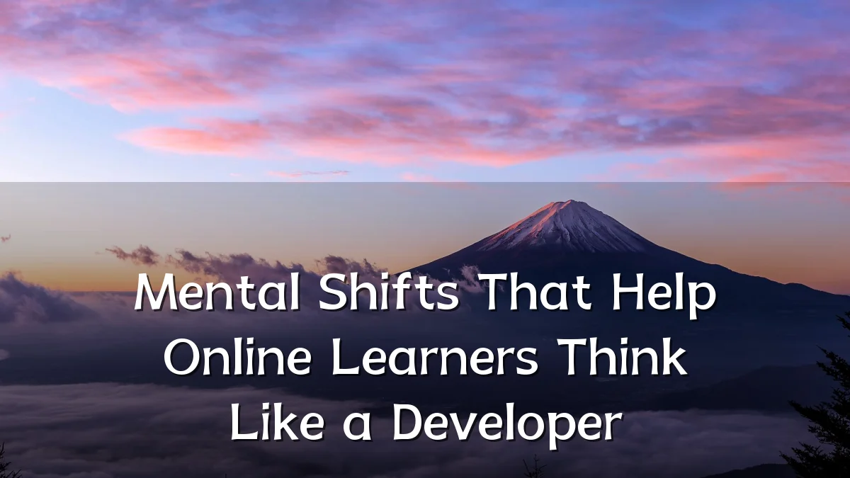Mental Shifts That Help Online Learners Think Like a Developer