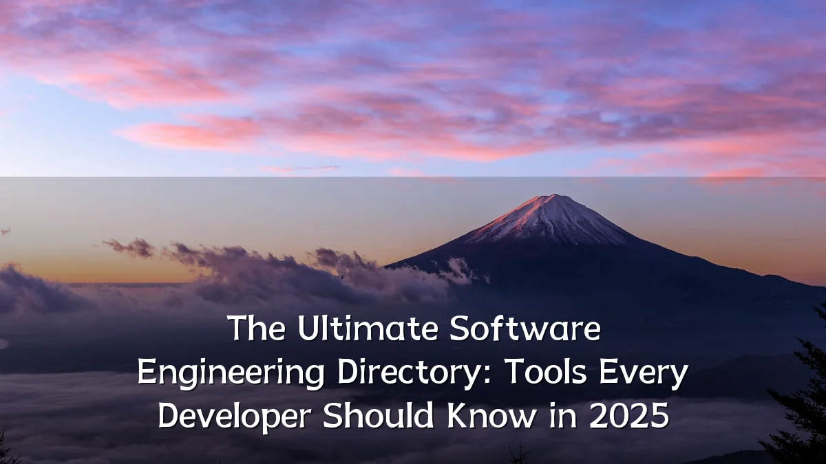The Ultimate Software Engineering Directory: Tools Every Developer Should Know in 2025