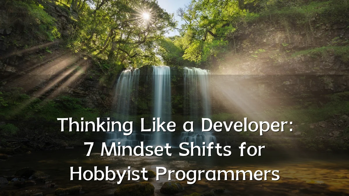 Thinking Like a Developer: 7 Mindset Shifts for Hobbyist Programmers