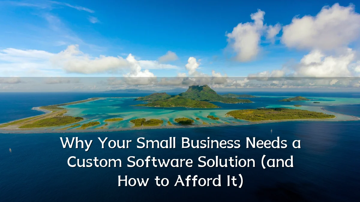 Why Your Small Business Needs a Custom Software Solution (and How to Afford It)